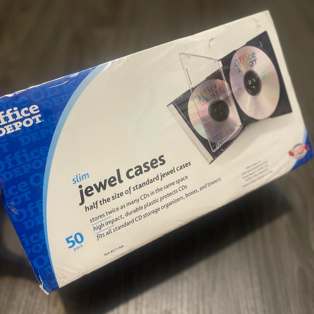 Office Depot Slim Jewel Cases 50 Pack